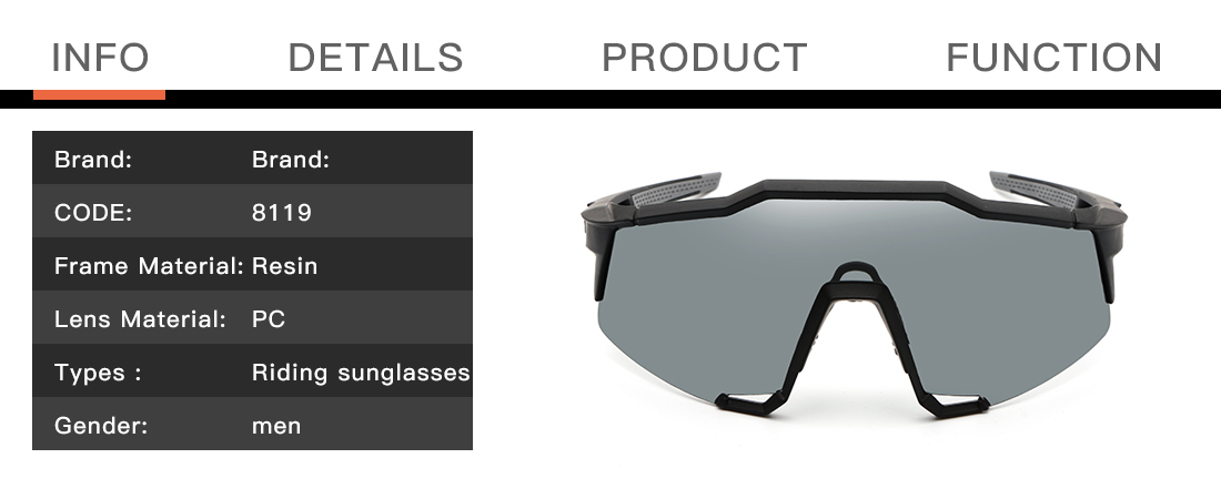 Cycle Sunglasses - Sunglasses Biker - China Factory Wholesale