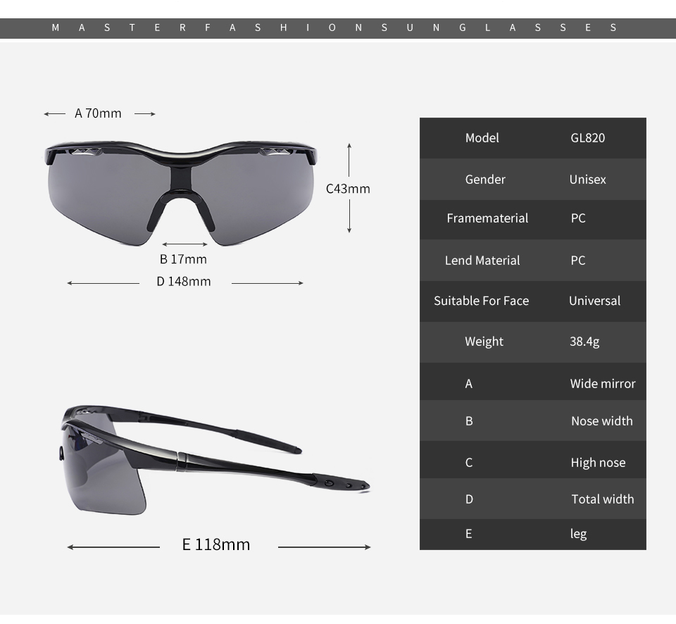Cycling Sunglasses - Sport sunglasses Mens & Women China Factory Wholesale