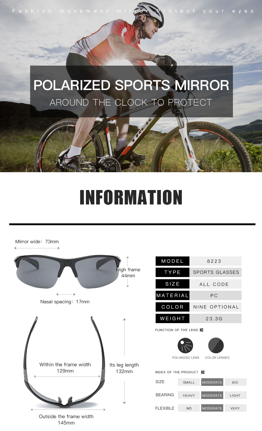 Mens Cycling Sunglasses - Bike Sunglasses Factory China Wholesale