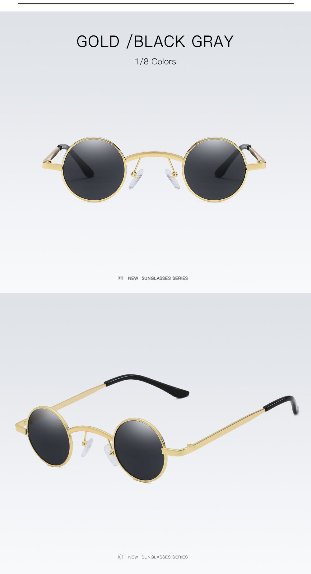 Vintage Round Sunglasses, Wholesale Discount Sunglasses, UV Protected Sunglasses