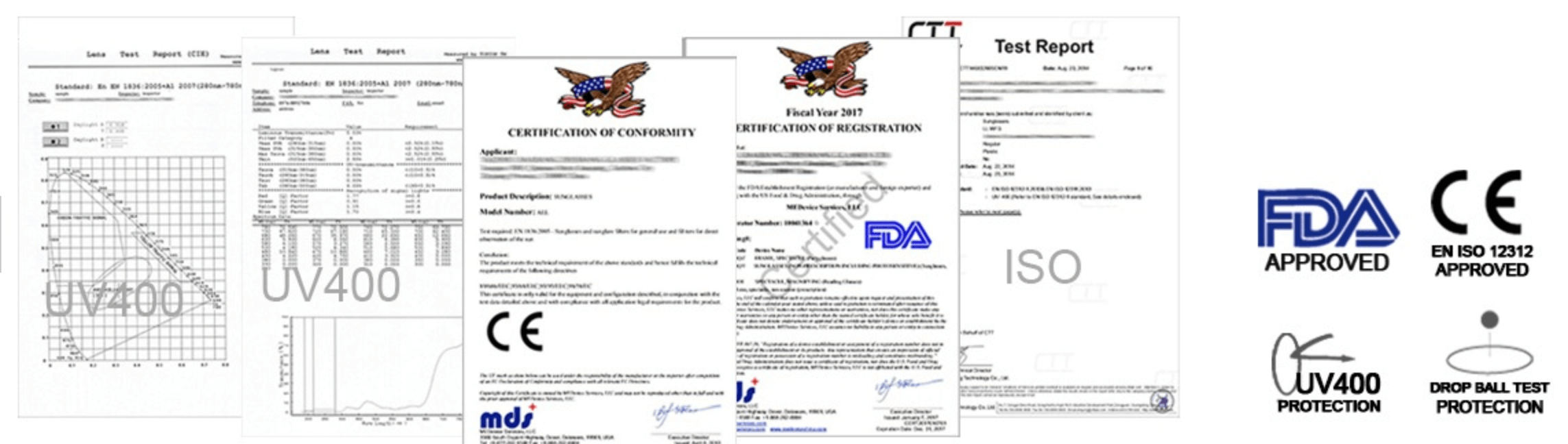 CE FDA UV400 certificates_China Sunglasses Manufacturer