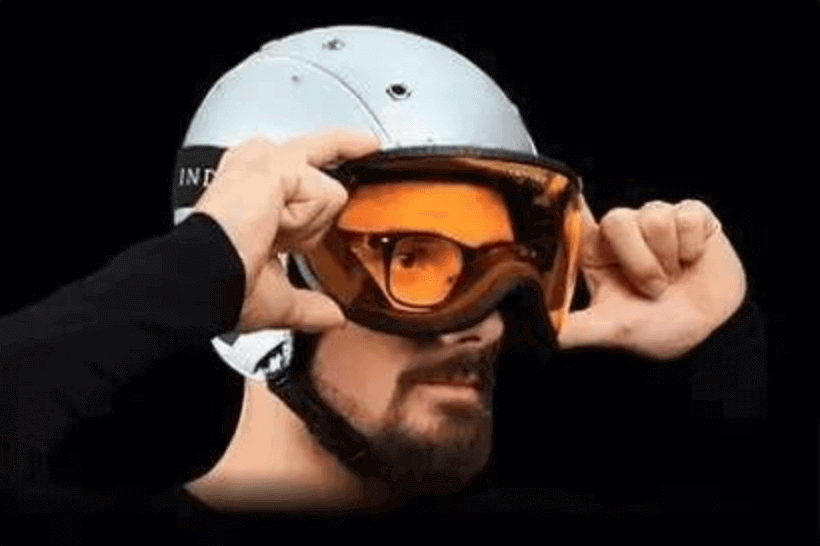 Custom Snow Goggles suitable for wearing a helmet