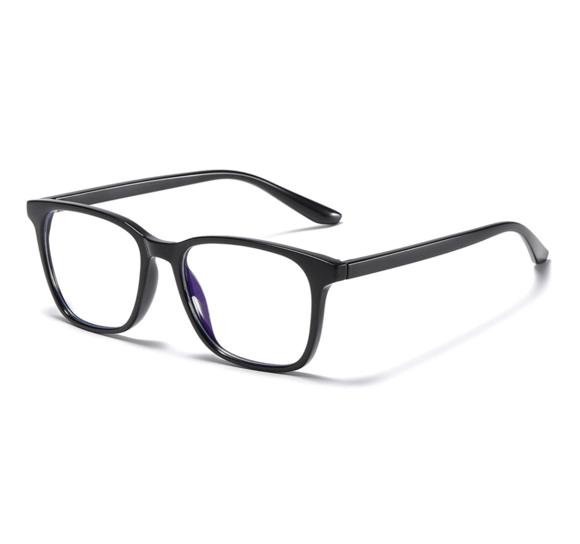 custom blue light glasses square TR90 black, blue light glasses manufacturer, blue light glasses China
