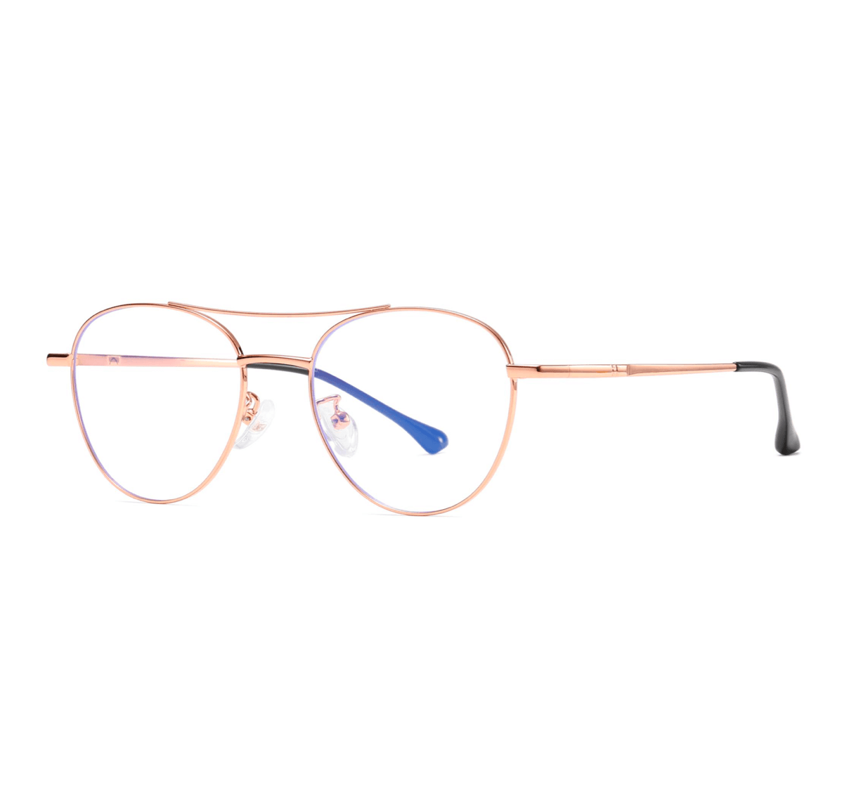 Custom Computer Glasses metal beam gold frame, blue light glasses manufacturer, blue light glasses China