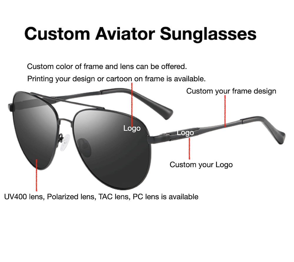 custom aviator sunglasses_drawing