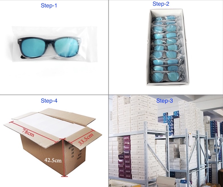 anpassad aviator sunglasses_packaging metod