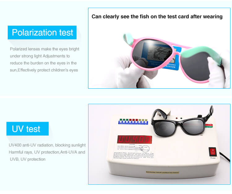 sunglasses polarized test + UV 400 test